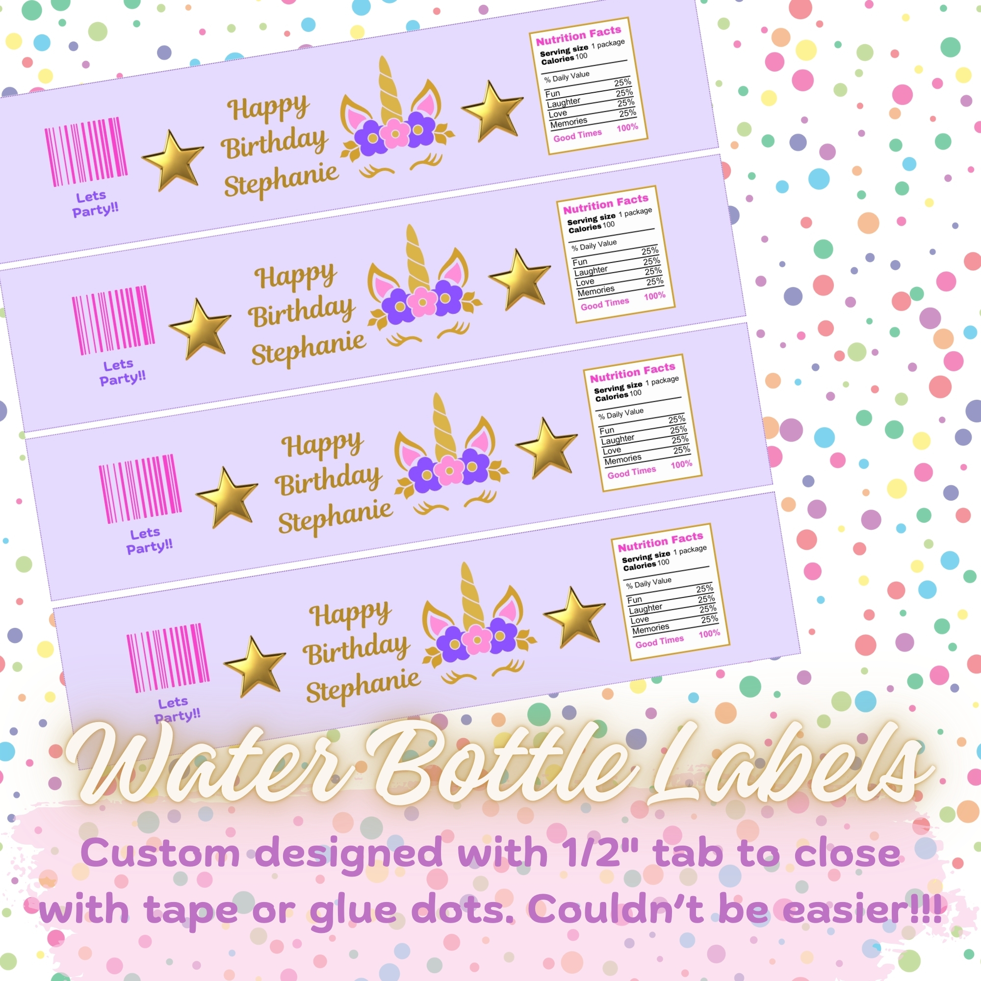 Kids Unicorn Magical Birthday Invitation Bundle