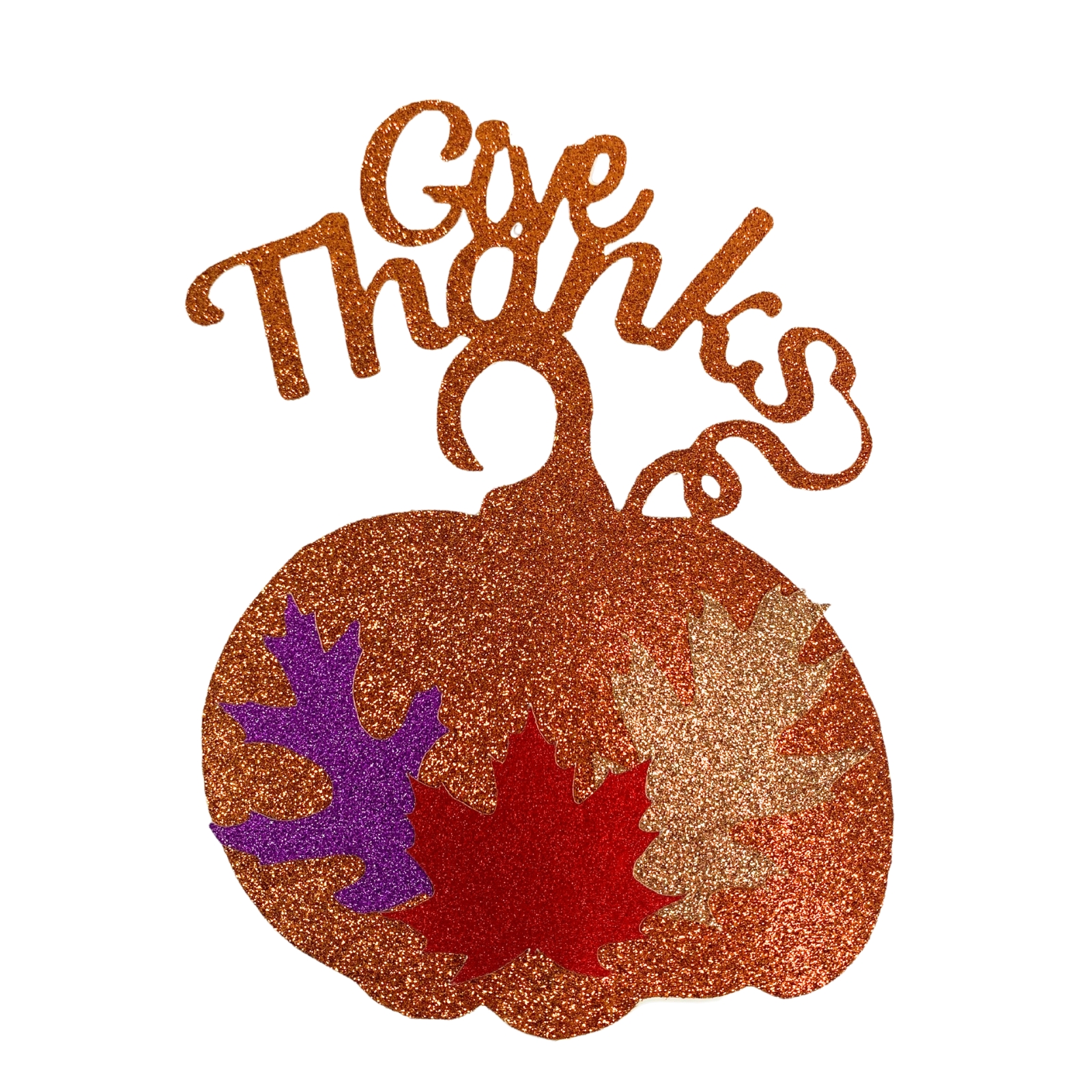 Give Thanks Autumn Fall Thanksgiving Cake Topper Table Centerpiece