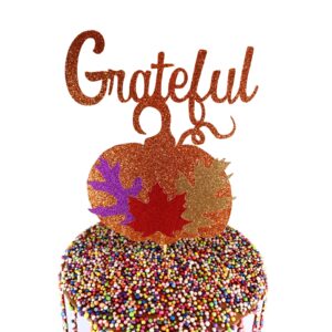 Grateful Autumn Thanksgiving Cake Table Topper Centerpiece