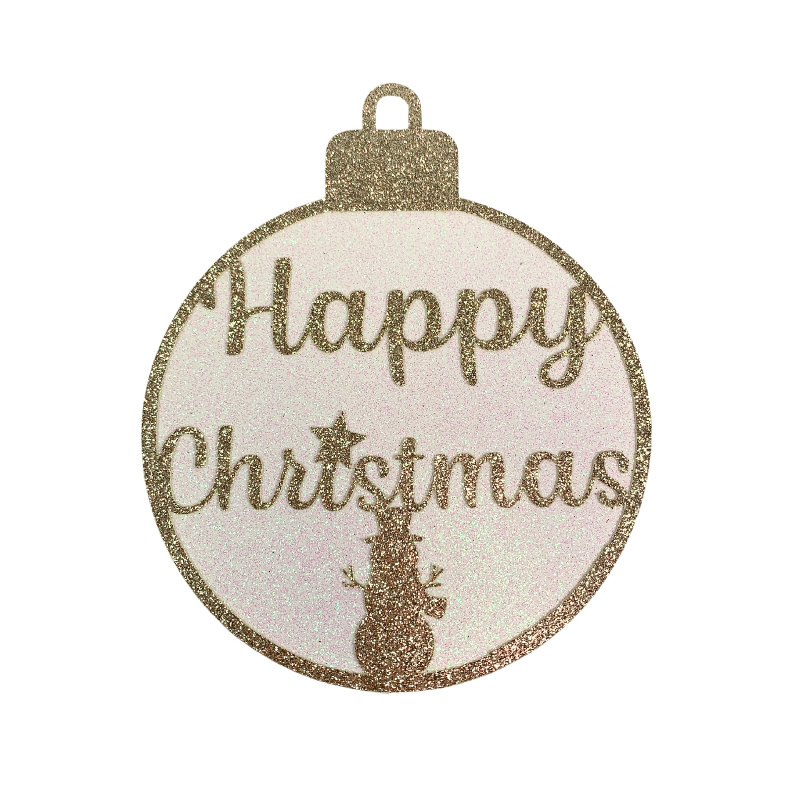 Happy Christmas Snowman Christmas Ornament Cake Topper Centerpiece