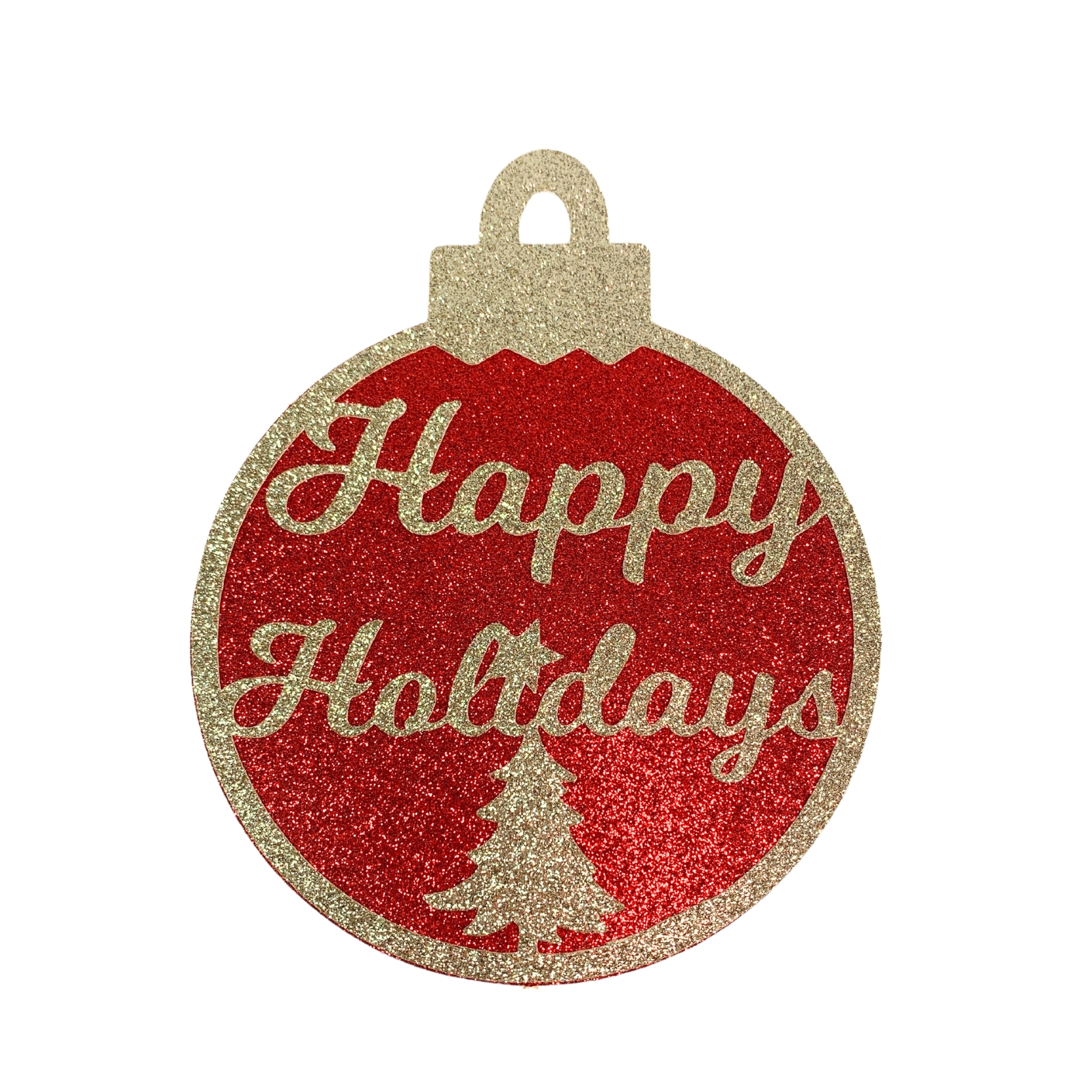 Happy Holidays Christmas Ornament Cake Topper Centerpiece