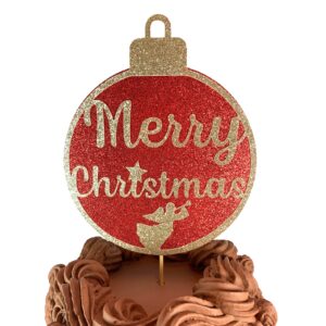 Merry Christmas Angel Christmas Ornament Cake Topper Centerpiece