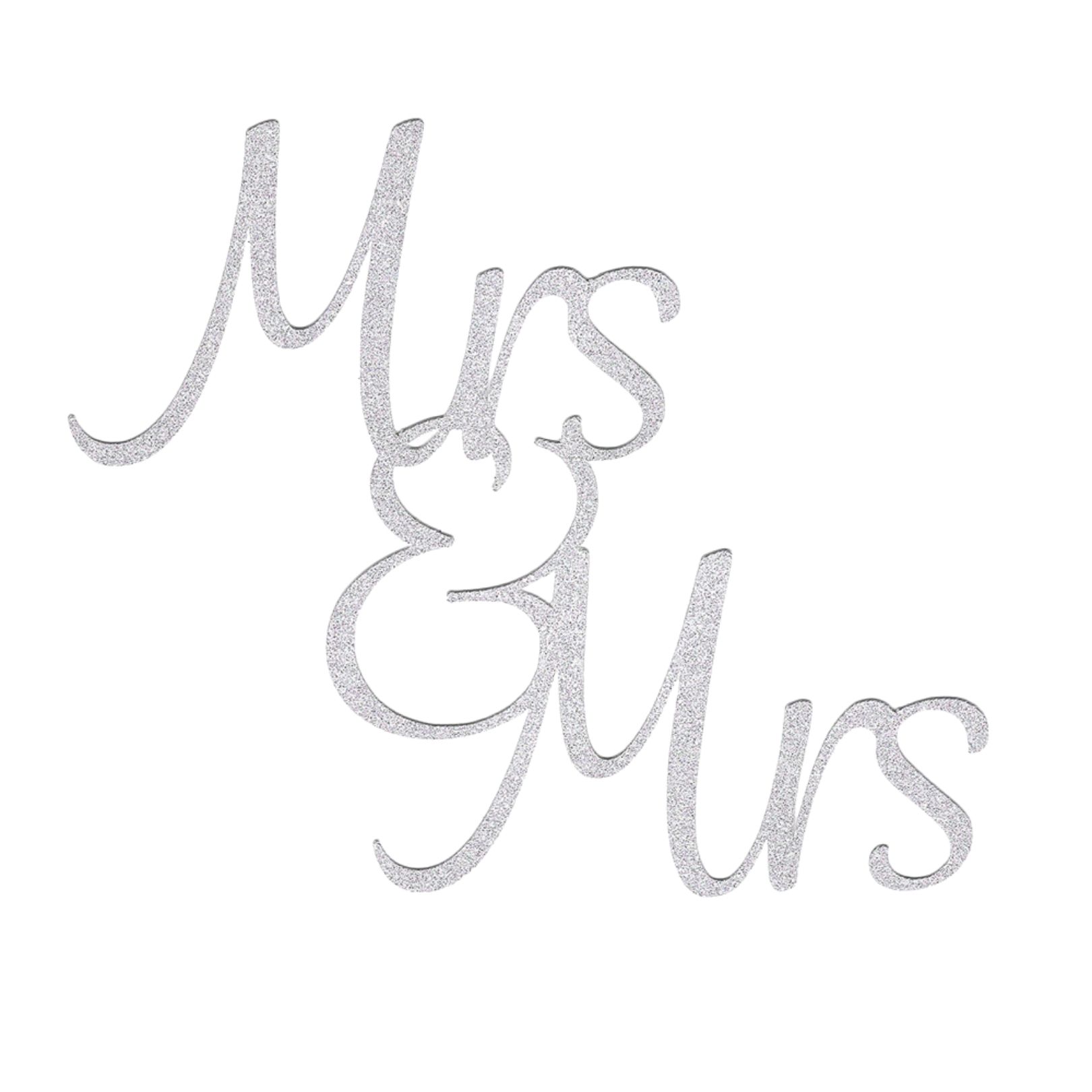 Wedding Engagement Mrs and Mrs Elegant LGBTQ Cake Topper