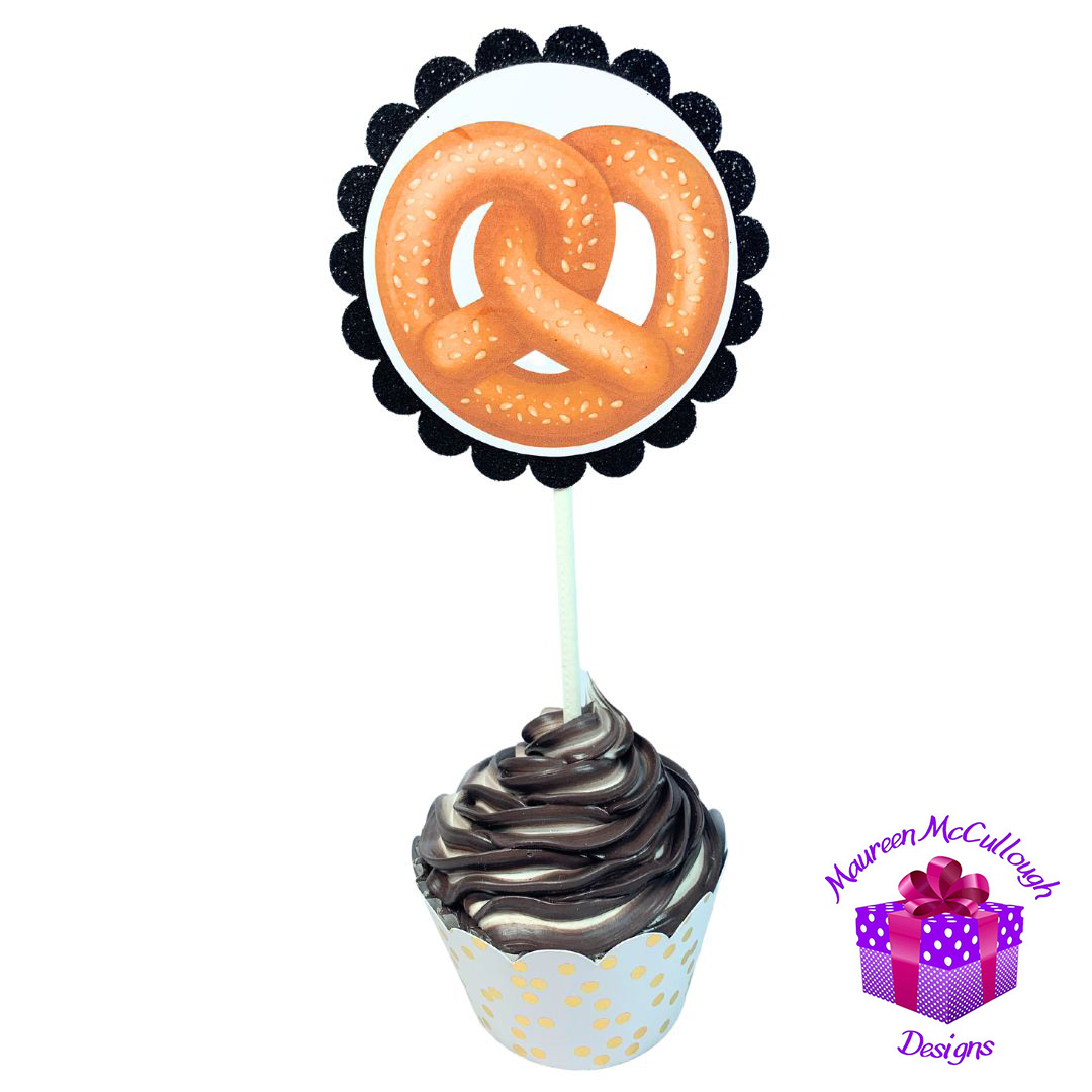 New York City Skyline Glitter Cupcake Toppers – Birthday Party Decorations – Set of 12