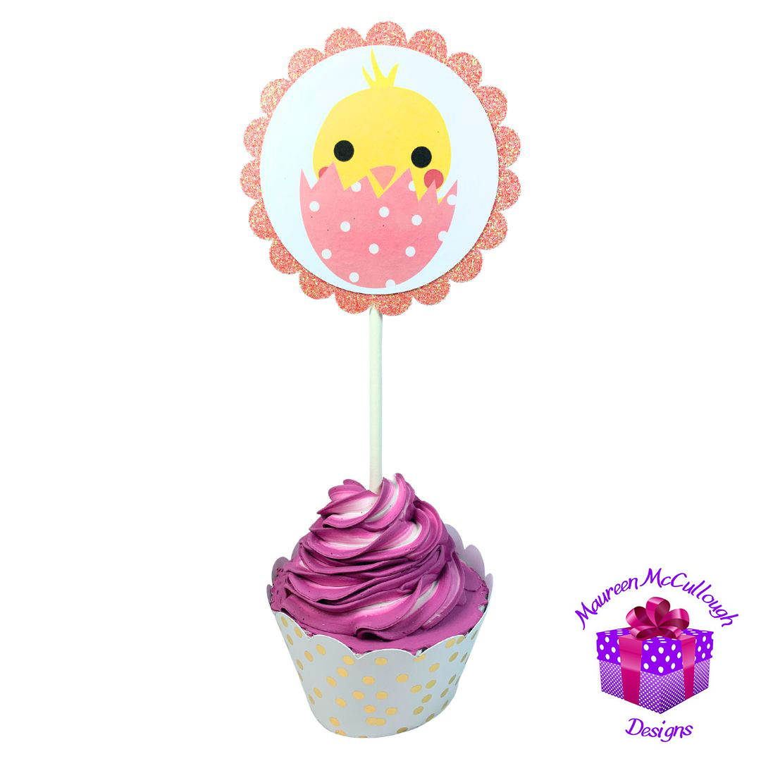 xr:d:DAFkVJP19RU:53,j:5772941477,t:23053017 Easter Party Cupcake Toppers Bunnies Chicks Eggs Set 02