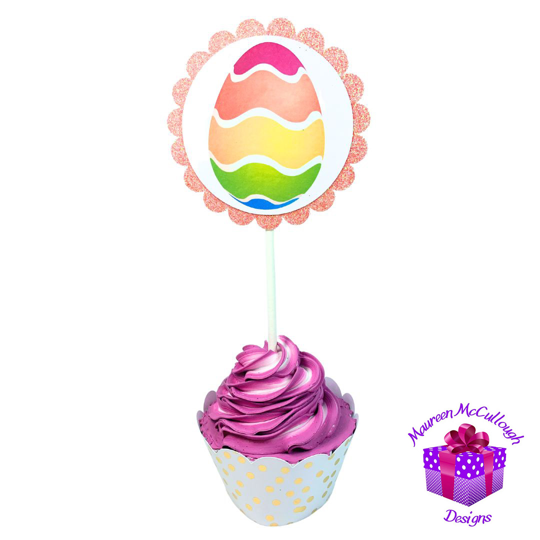 xr:d:DAFkVJP19RU:53,j:5772941477,t:23053017 Easter Party Cupcake Toppers Bunnies Chicks Eggs Set 03