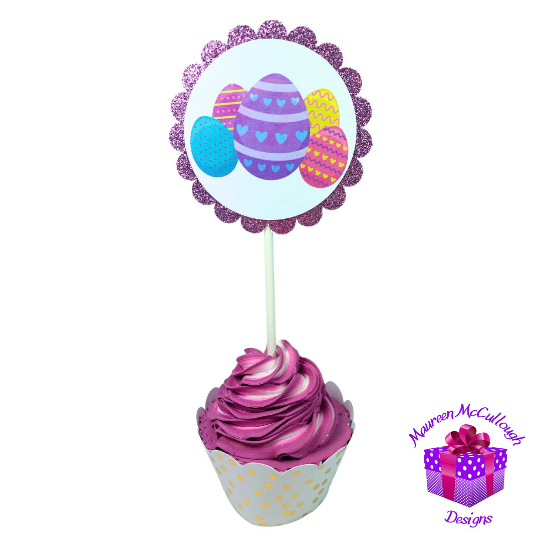 xr:d:DAFkVJP19RU:53,j:5772941477,t:23053017 Easter Party Cupcake Toppers Bunnies Chicks Eggs Set 04