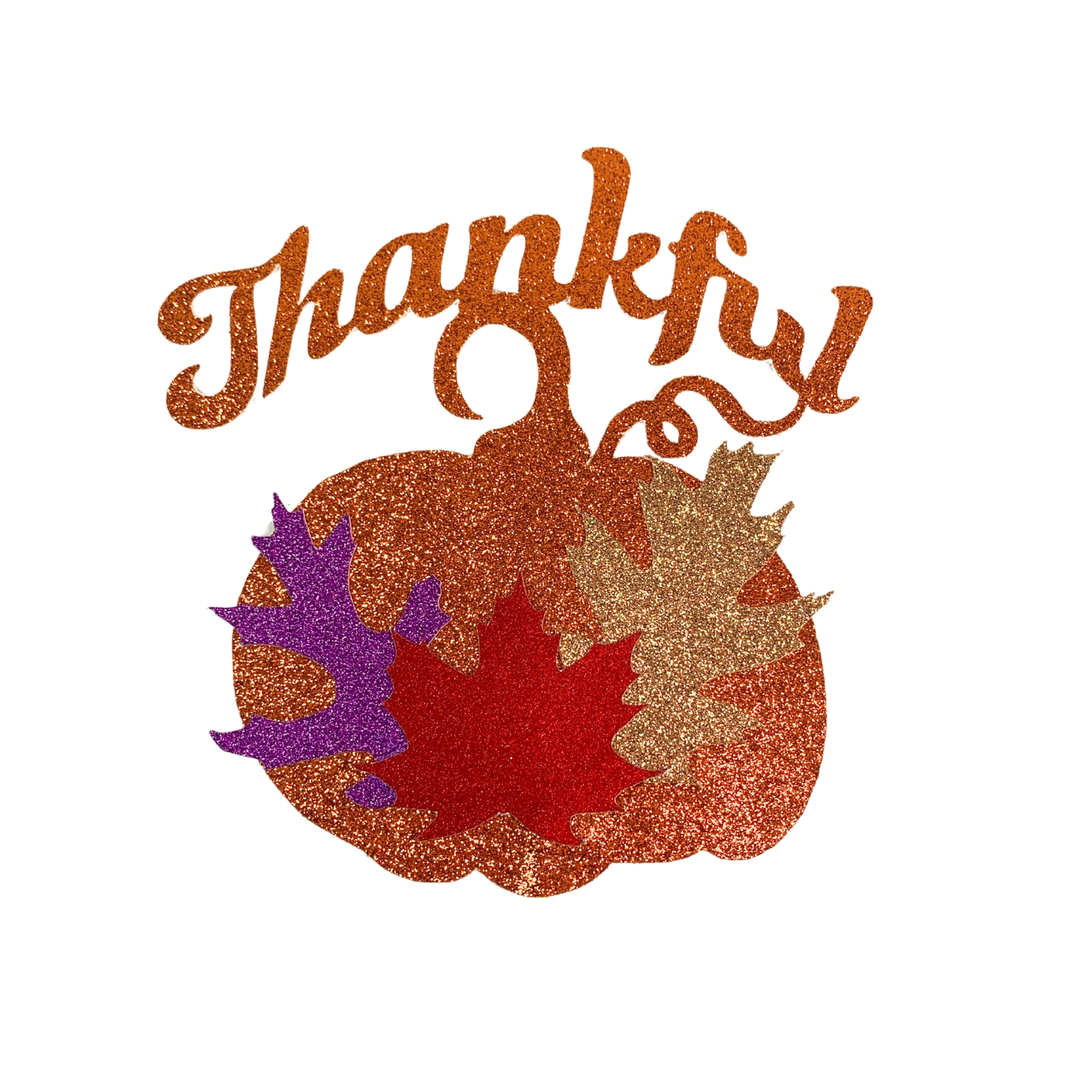 Thankful Autumn Thanksgiving Cake Topper Table Centerpiece