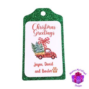 Christmas Greetings Personalized Gift Hang Tags