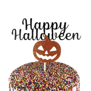 Happy Halloween Cake Topper Party Decor Centerpiece