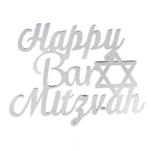 Happy Bar Mitzvah Cake Topper Star of David