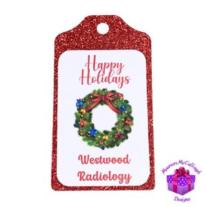 Happy Holidays Personalized Gift Hang Tags