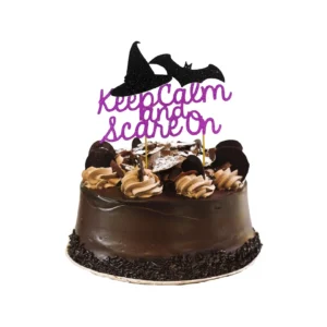 Keep Calm and Scare On Halloween Cake Topper Party Decor