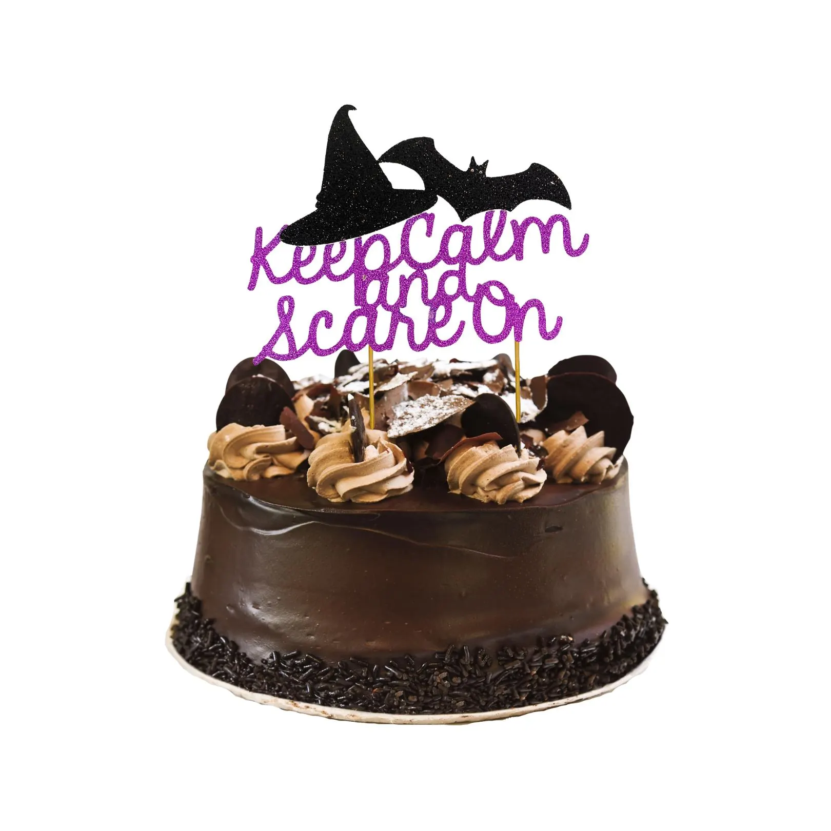 Keep Calm and Scare On Halloween Cake Topper Party Decor