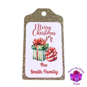 Merry Christmas Personalized Gift Hang Tags
