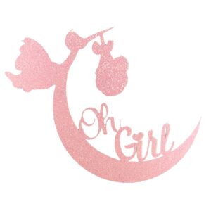 Oh Girl Glitter Cake Topper