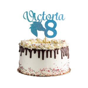 Unicorn Personalized Name and Age Cake Topper – Style 03