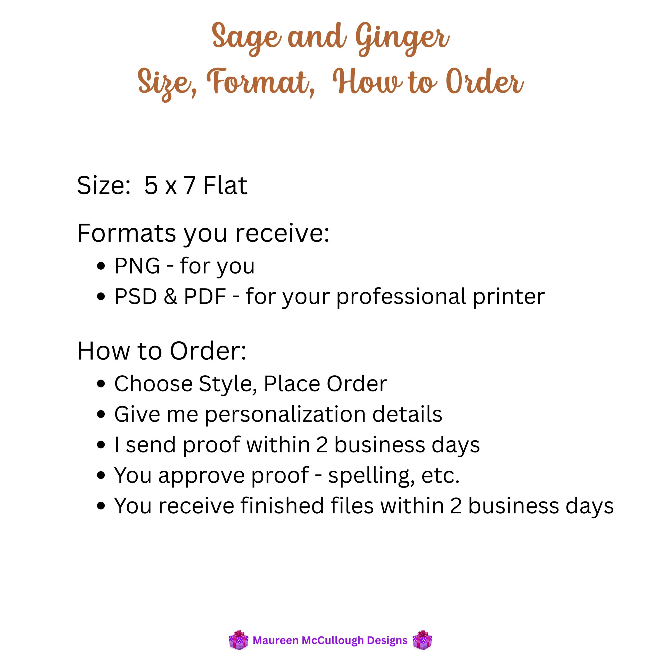 Sage and Ginger Floral Wedding Invitation Suite – Save the Date, Invitation & RSVP – Made to Order