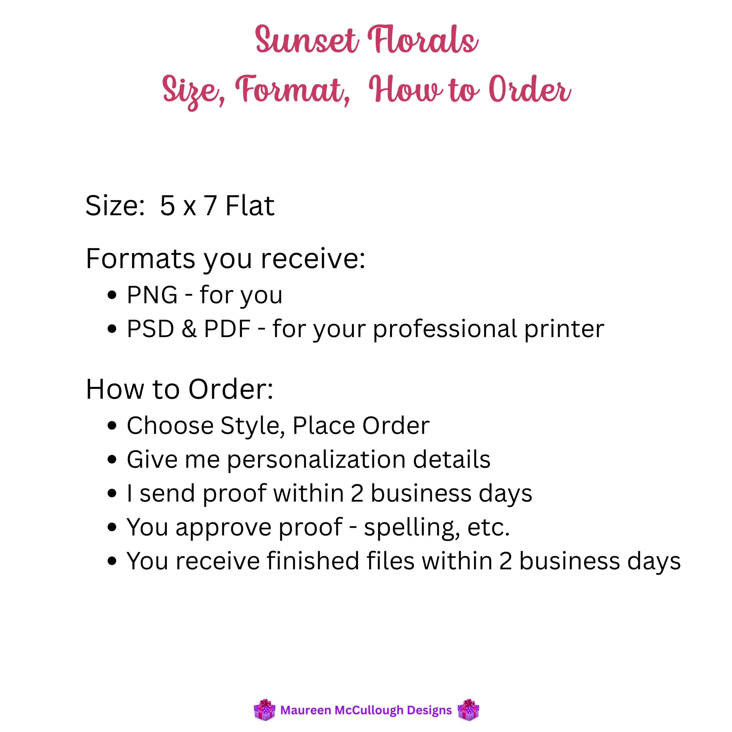 Sunset Florals Floral Wedding Invitation Suite – Save the Date, Invitation & RSVP – Made to Order