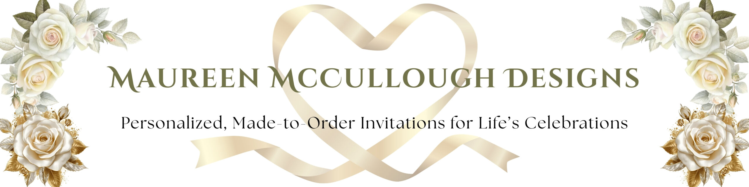Maureen McCullough Designs Personalized Made to Order Invitations for Life's Celebrations