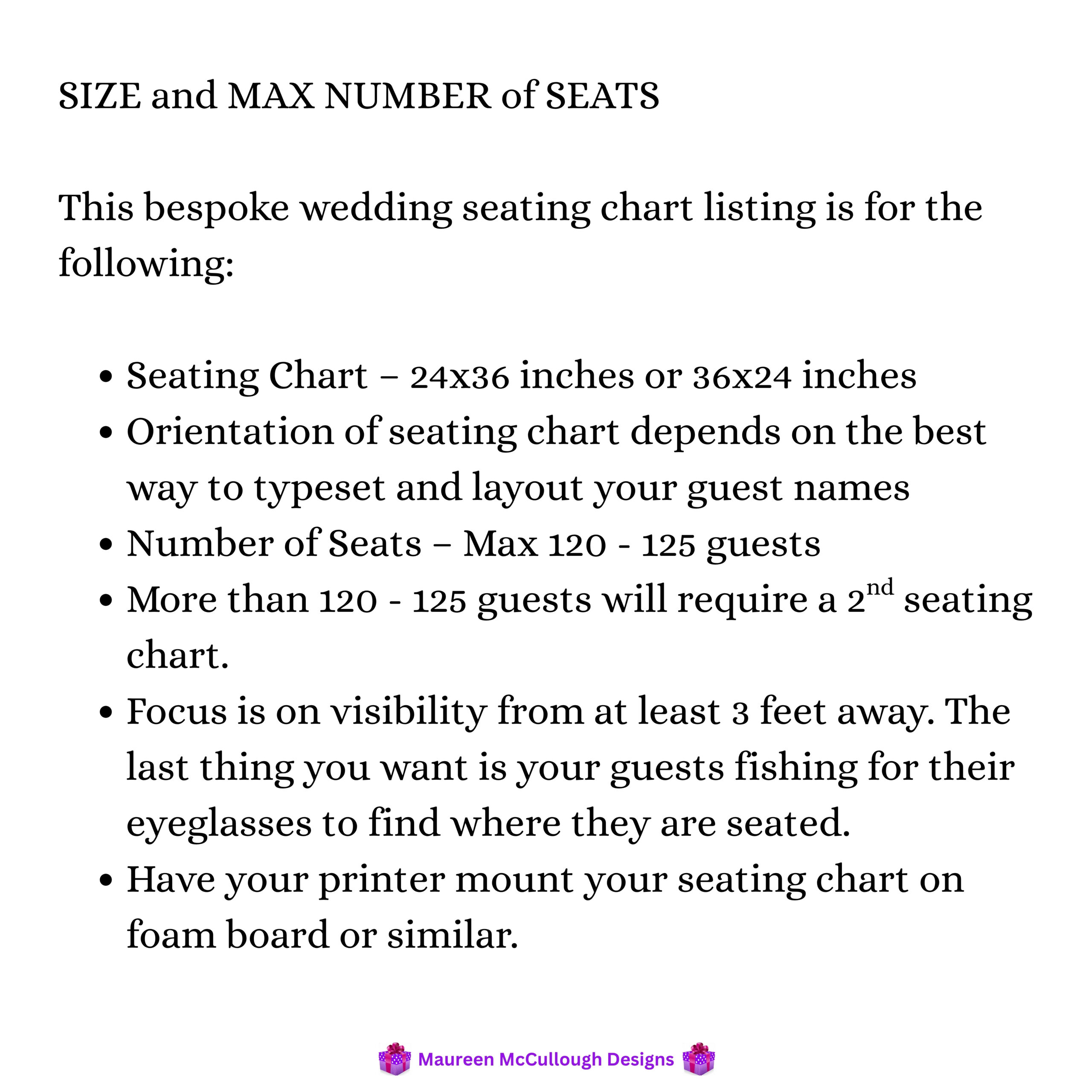 Blushing Violet Wedding Seating Chart Bespoke Watercolor Made to Order