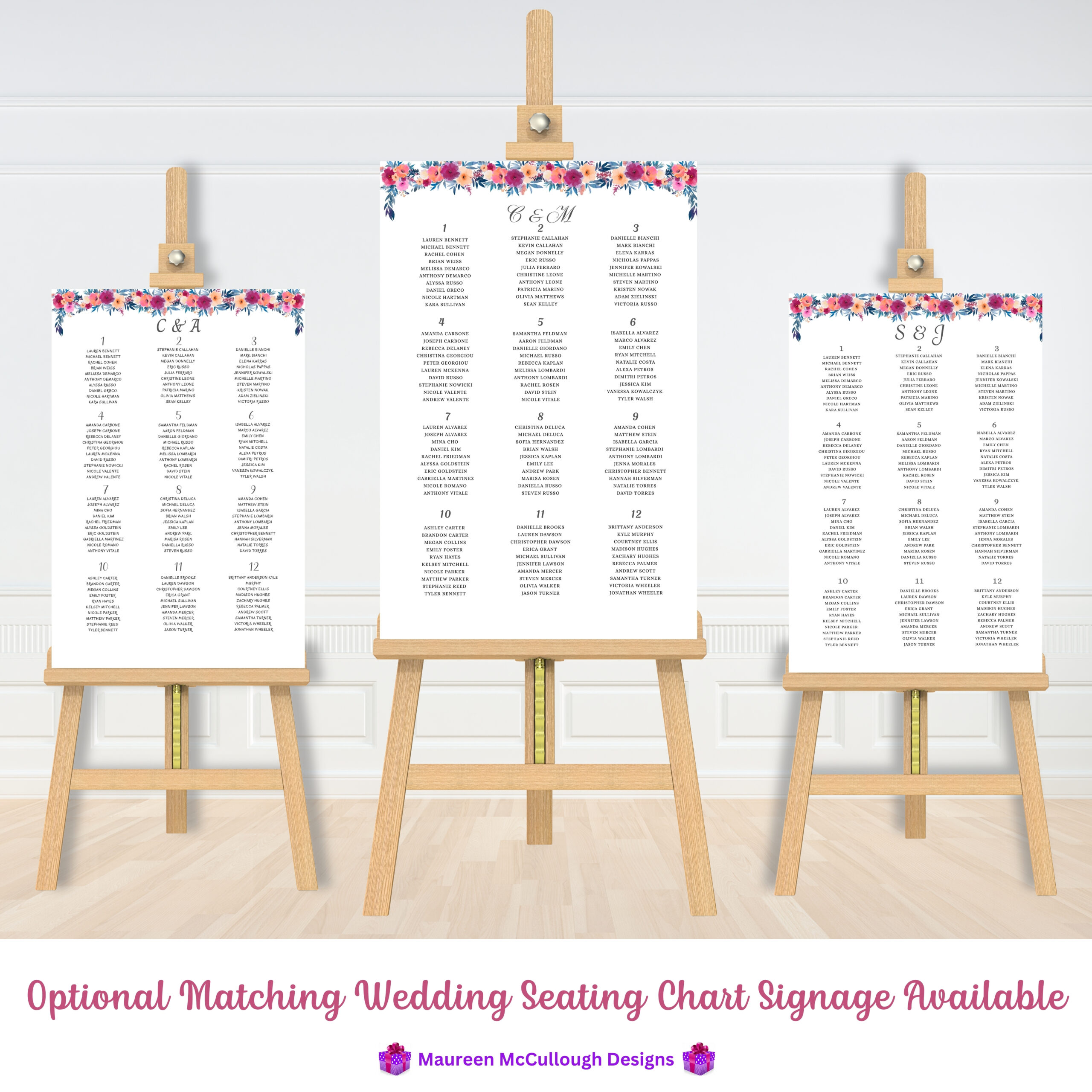 Matching Wedding Signage Summer Love