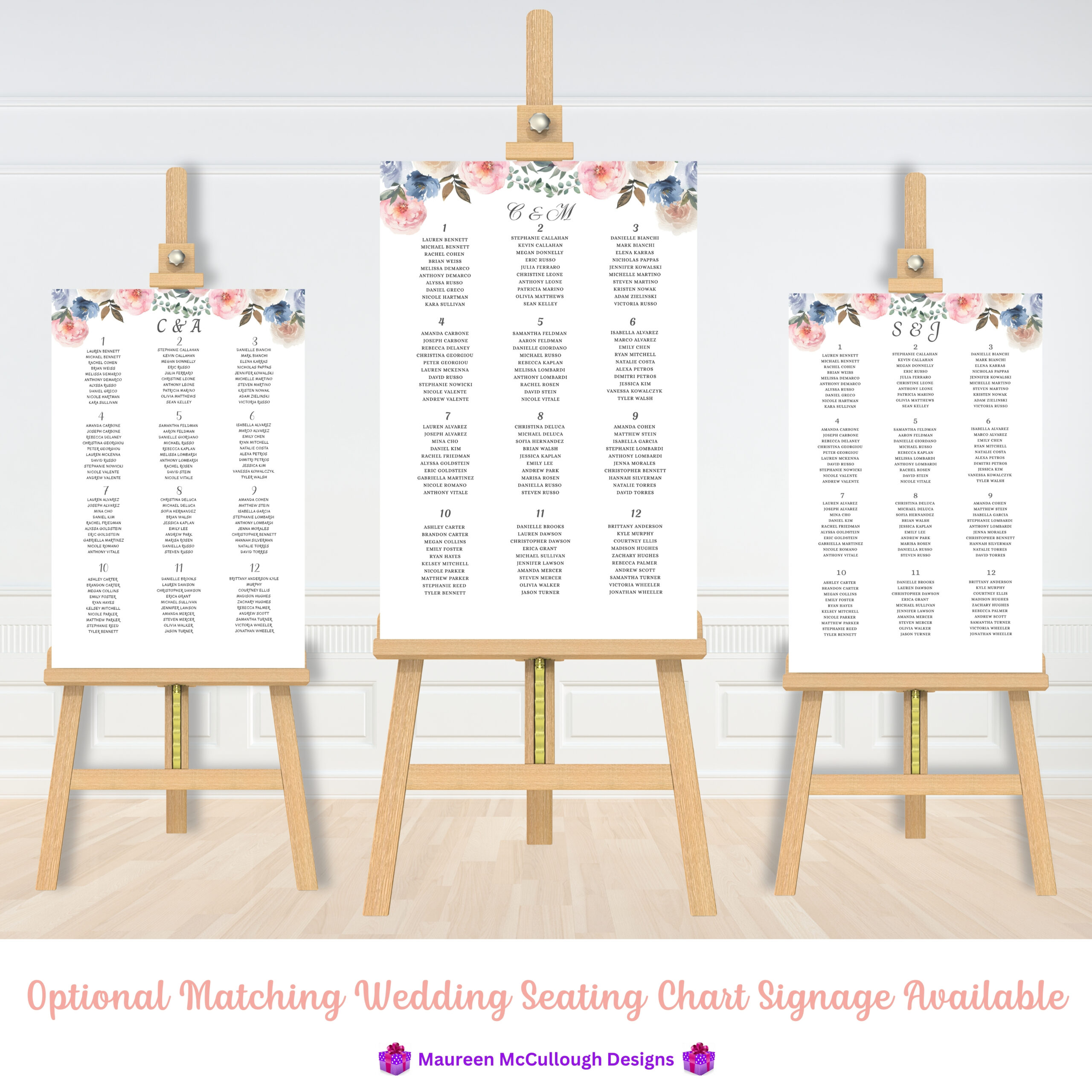Matching Wedding Signage Dusky Pink
